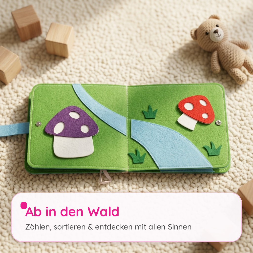Playsori™ Storybook – Themenseite mit beweglichen Filz-Elementen
